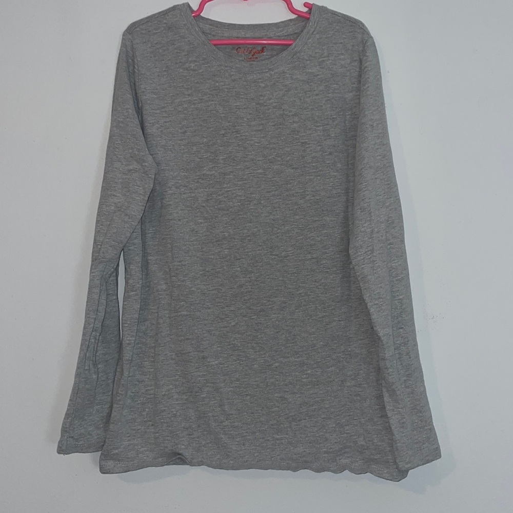 Kids Gray Long Sleeve Top